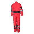 Hotsale safty workwear EN 11612 reflective stripe fire retardant coverall for winter